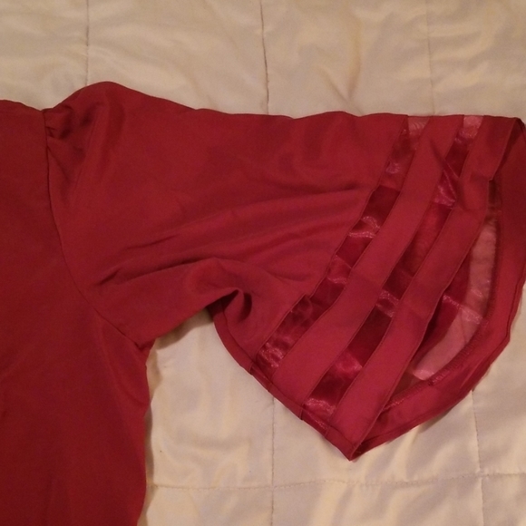 AB13 - Women's Bell-Sleeve Blouse Top - Picture 2 of 3